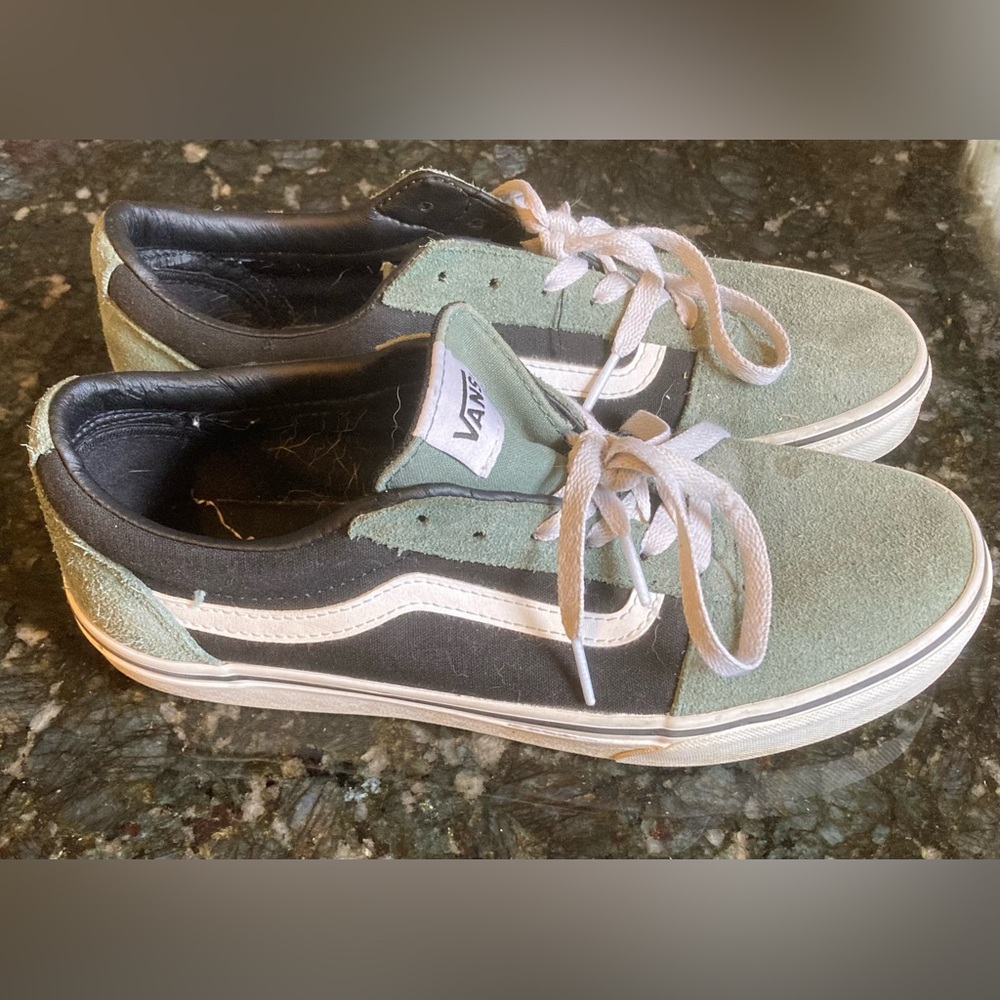 Vans Green and Black Sneakers